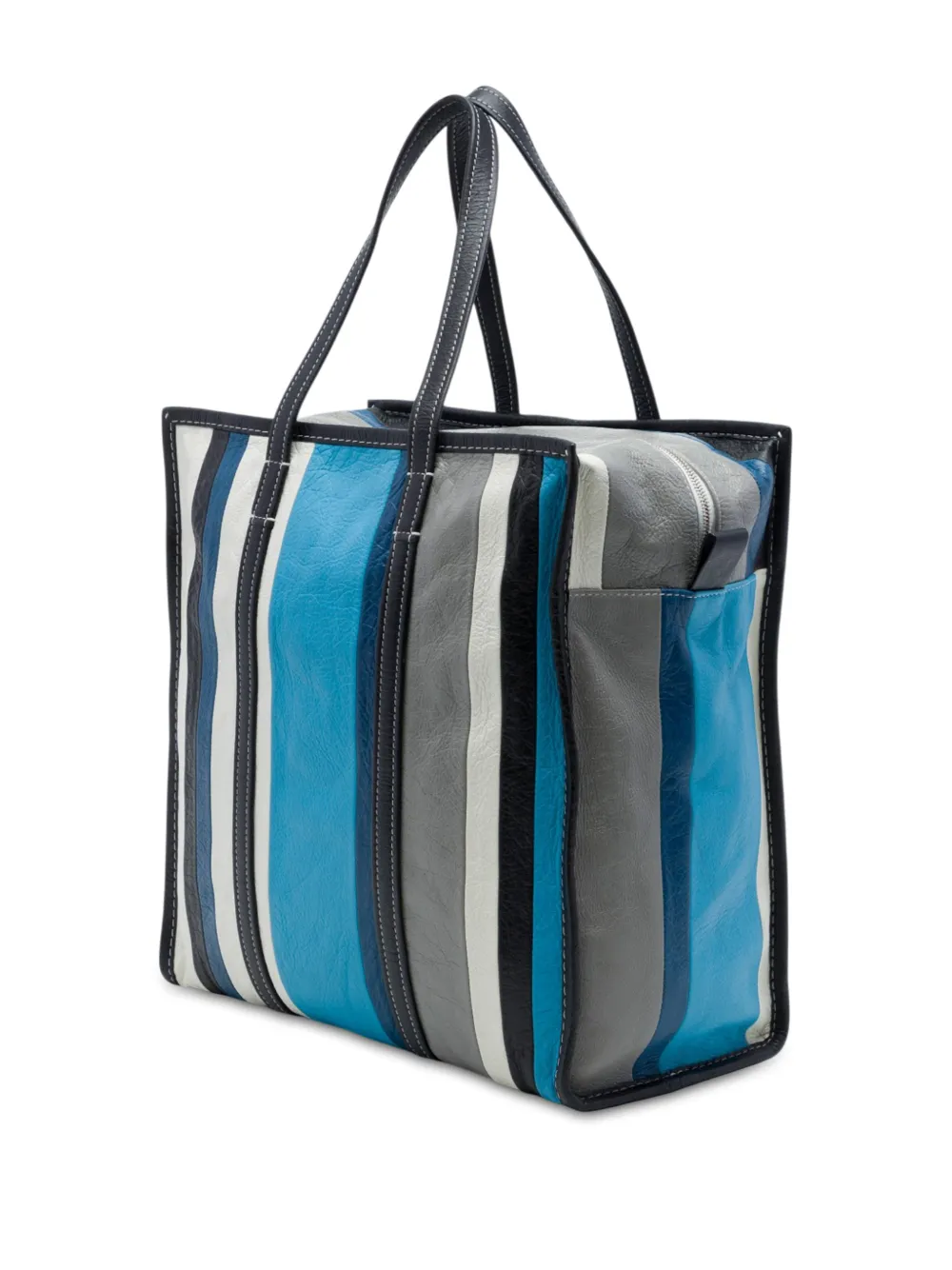 Balenciaga Pre-Owned 2017 medium Bazar Shopper lamsleren tas Blauw