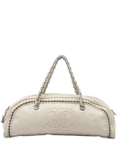CHANEL Pre-Owned bolsa de mano Luxe Ligne Bowler pequeña de piel de becerro 2005-2006