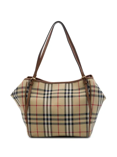 Burberry Pre-Owned 2000-2017 Small Haymarket Check Nylon Canterbury tote bag
