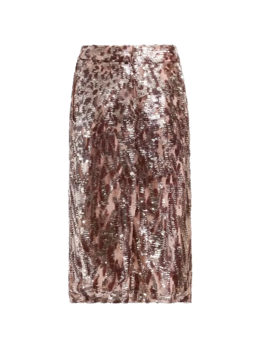 Elie Saab Rok verfraaid met pailletten Bruin