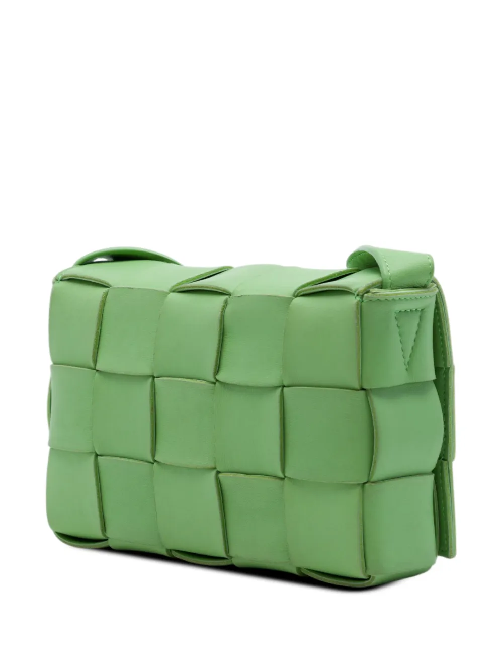 Bottega Veneta Pre-Owned 2012-2026 Nappa Intrecciato Cassette crossbodytas Groen