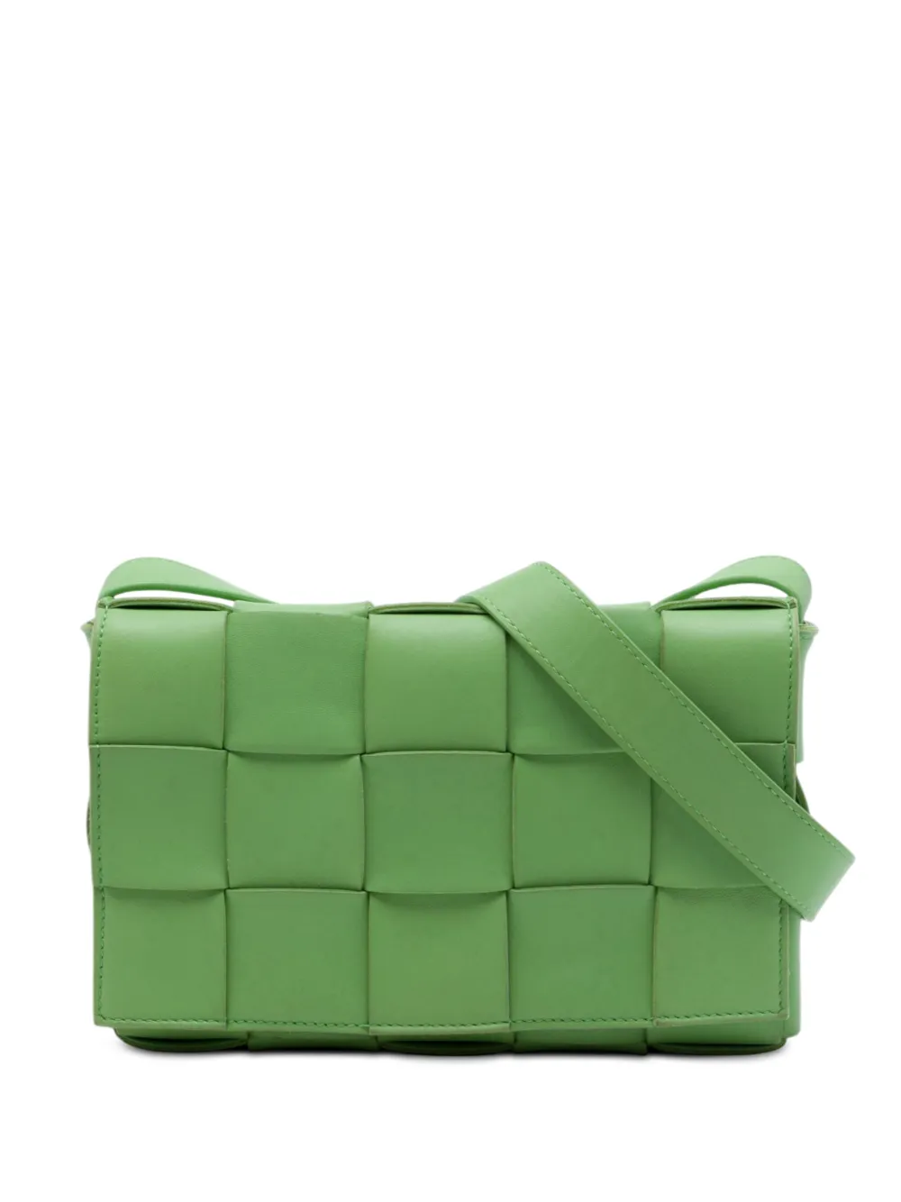 Bottega Veneta Pre-Owned 2012-2026 Nappa Intrecciato Cassette crossbody bag - Verde