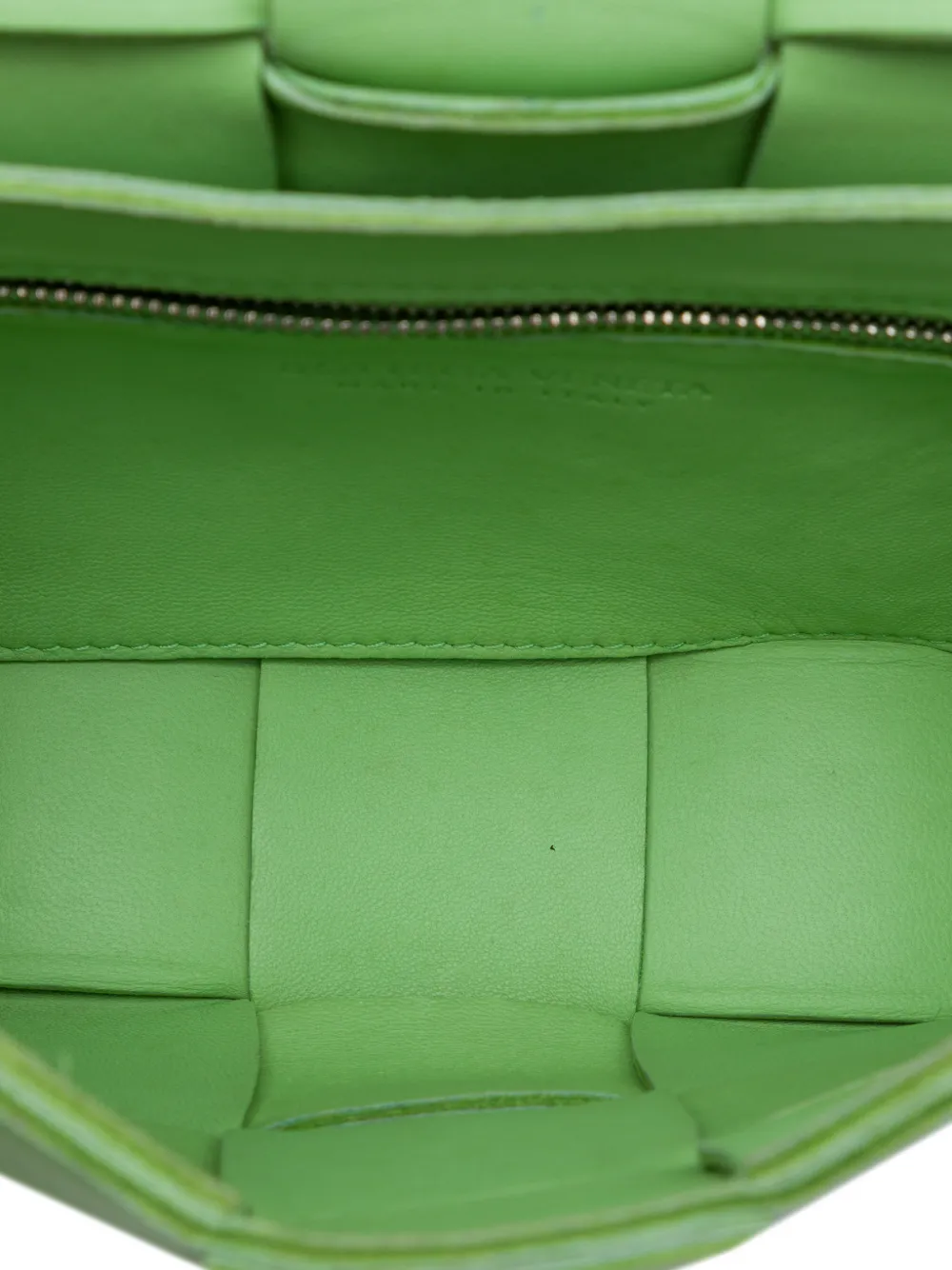 Bottega Veneta Pre-Owned 2012-2026 Nappa Intrecciato Cassette crossbodytas Groen