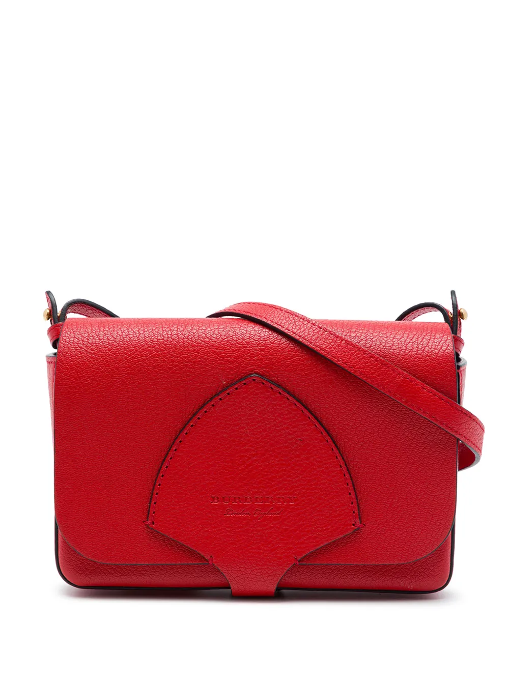 Burberry Pre-Owned 2000-2017 Goatskin Hampshire crossbody bag - Rosso