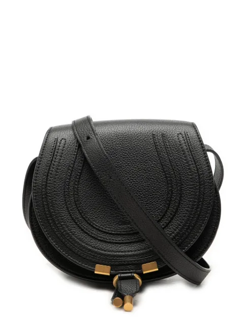 Chloé Pre-Owned 2023 Small Grained Leather Marcie Saddle crossbody bag
