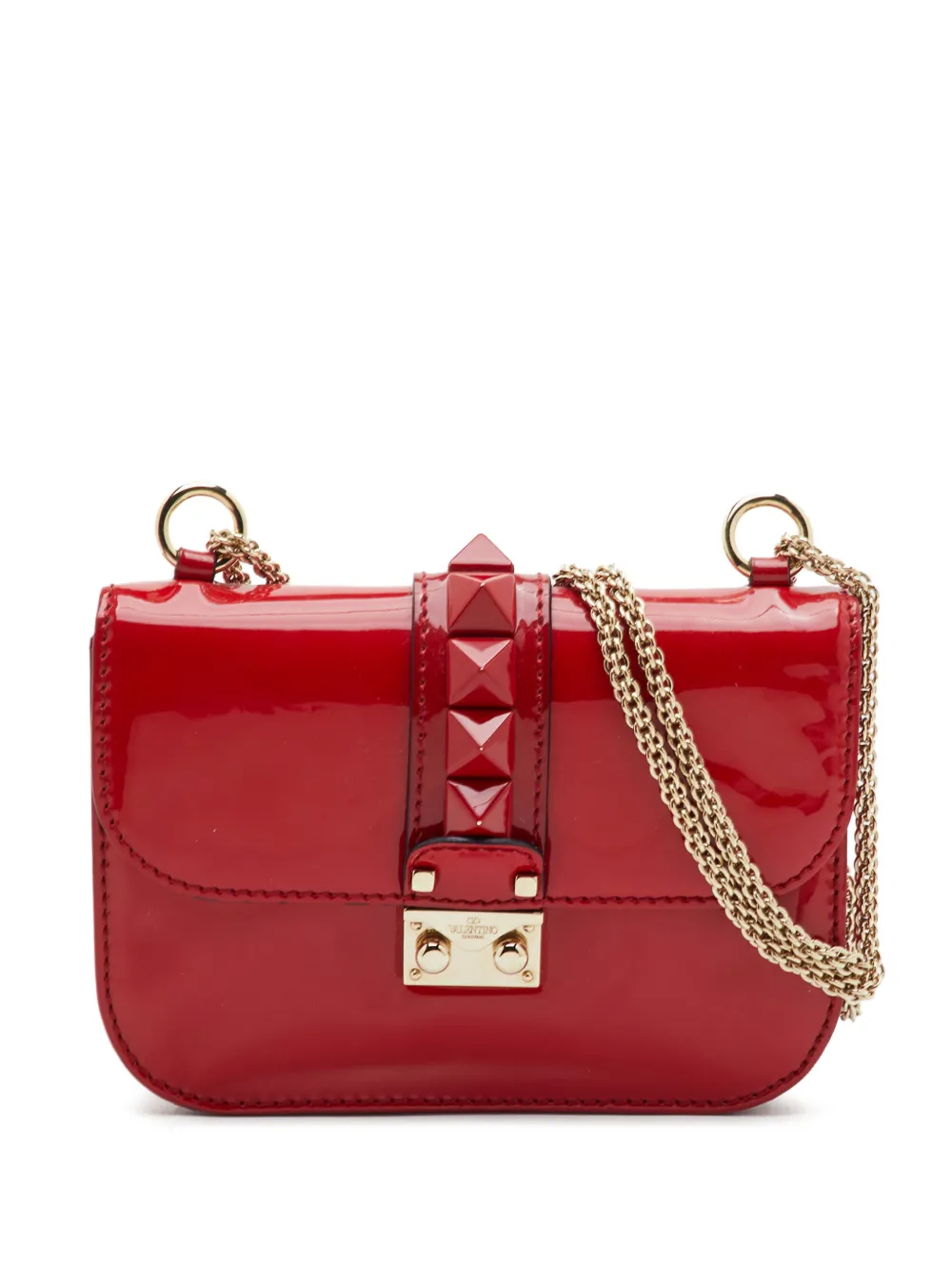Valentino Garavani Pre-Owned Glam Lock shoulder bag - Red