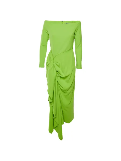 Solace London Lotus draped midi dress