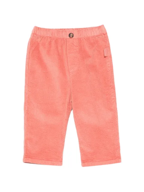 LARANJINHA corduroy-textured trousers