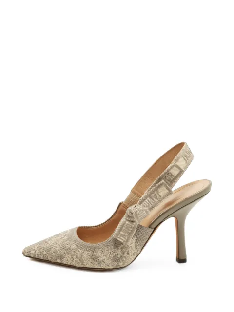 Christian Dior Pre-Owned J'Adior embroidered slingback pumps
