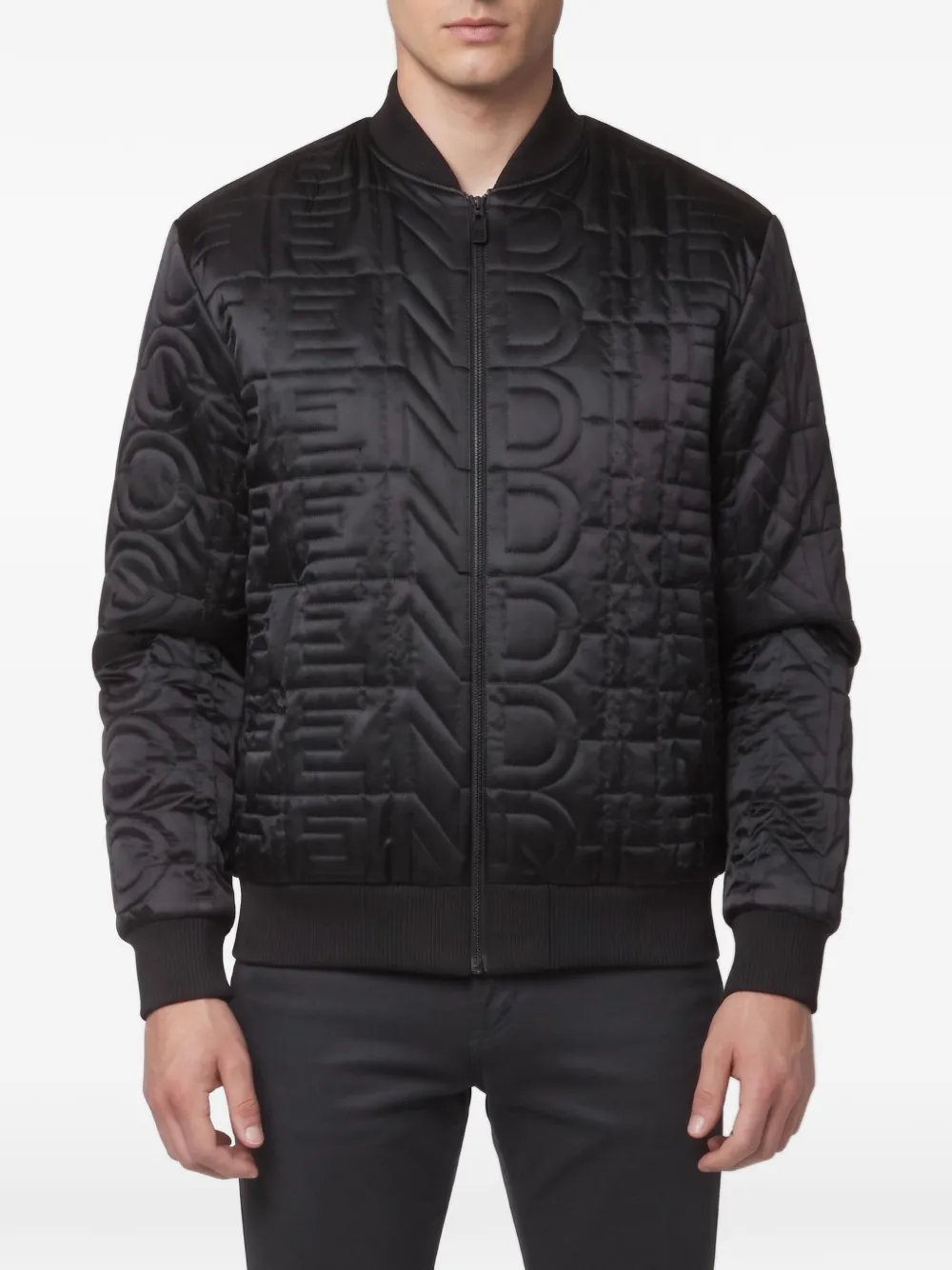 Fendi Pre-Owned x Marc Jacobs quilted bomber jacket - Schwarz