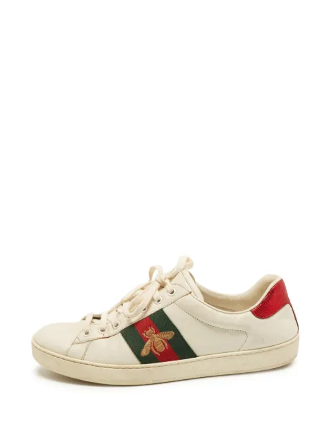 Gucci Pre-Owned Ace leather sneakers
