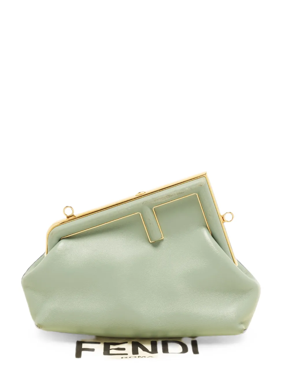 Fendi Pre-Owned petite pochette First en cuir (2022) - Vert Fendi Pre-Owned petite pochette First en cuir (2022) - Vert