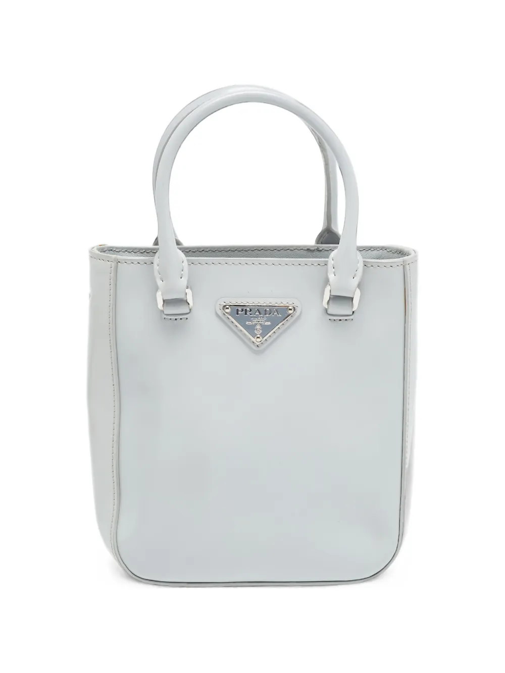 Prada Pre-Owned small logo-plaque tote bag - Blau