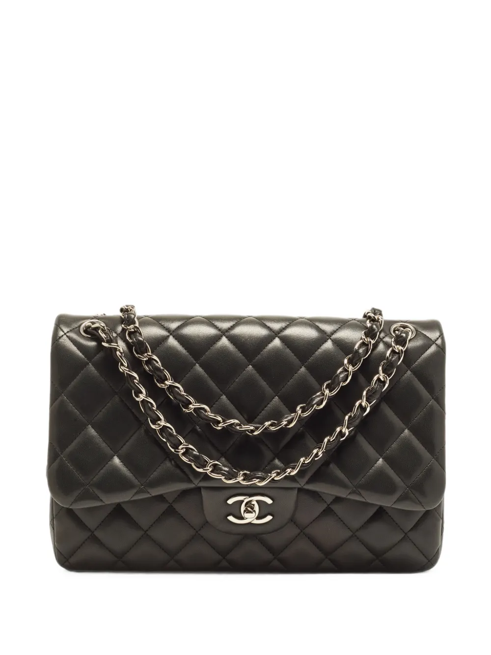 CHANEL Pre-Owned 2012-2013 Classic Schultertasche mit Doppelklappe - Schwarz