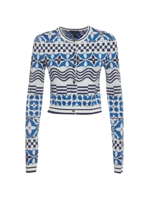 Louis Vuitton Pre-Owned Tile Monogram knitted cardigan