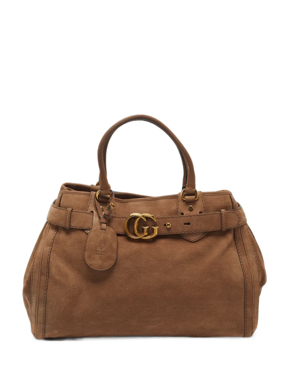 Gucci Pre-Owned large GG Running nubuck leather tote bag - Toni neutri