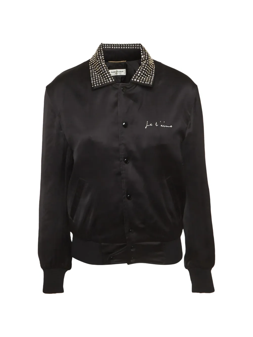 Saint Laurent Pre-Owned veste bomber Je T'aime - Noir