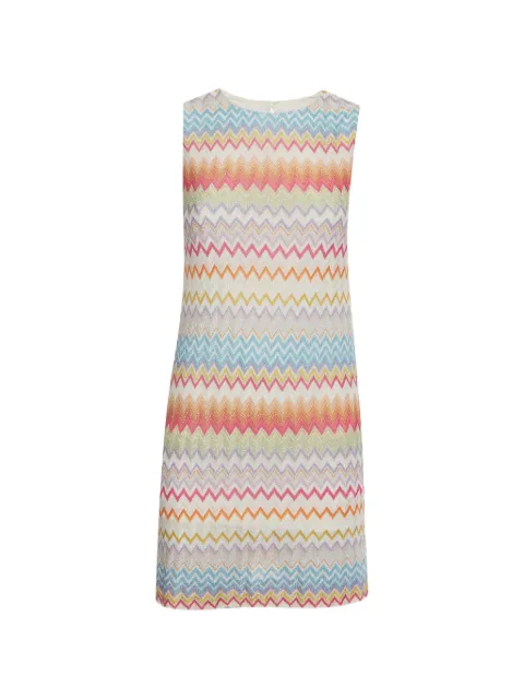 Missoni Pre-Owned zigzag sleeveless mini dress