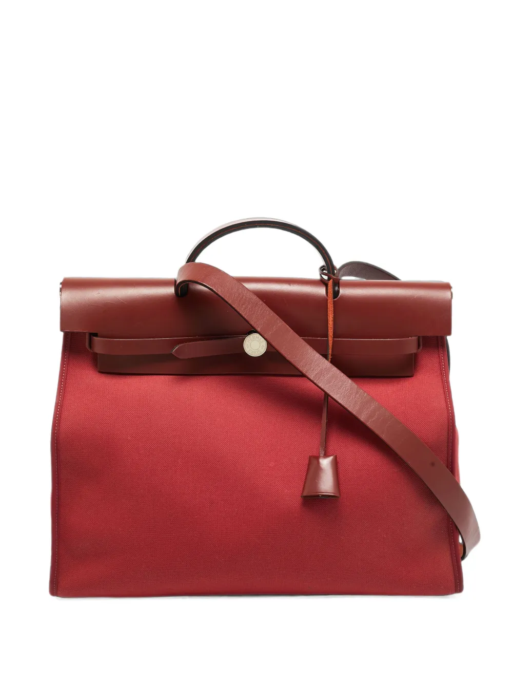 Hermès Pre-Owned 2017 39 Herbag Zip tote bag - Rosso