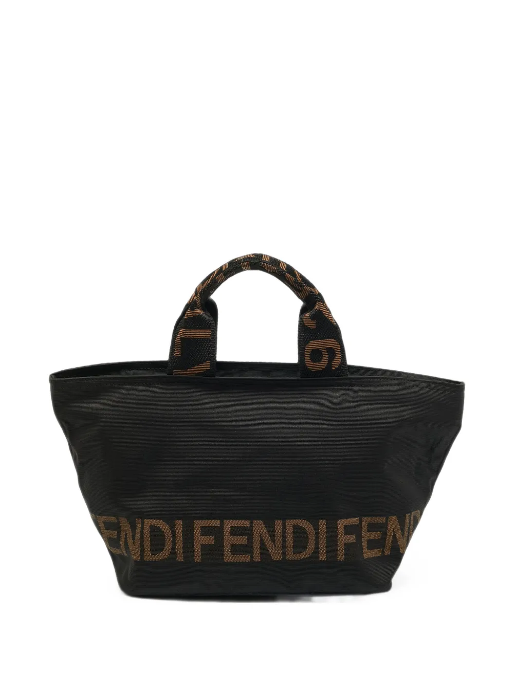 Fendi Pre-Owned 2009 logo-print canvas tote bag - Nero