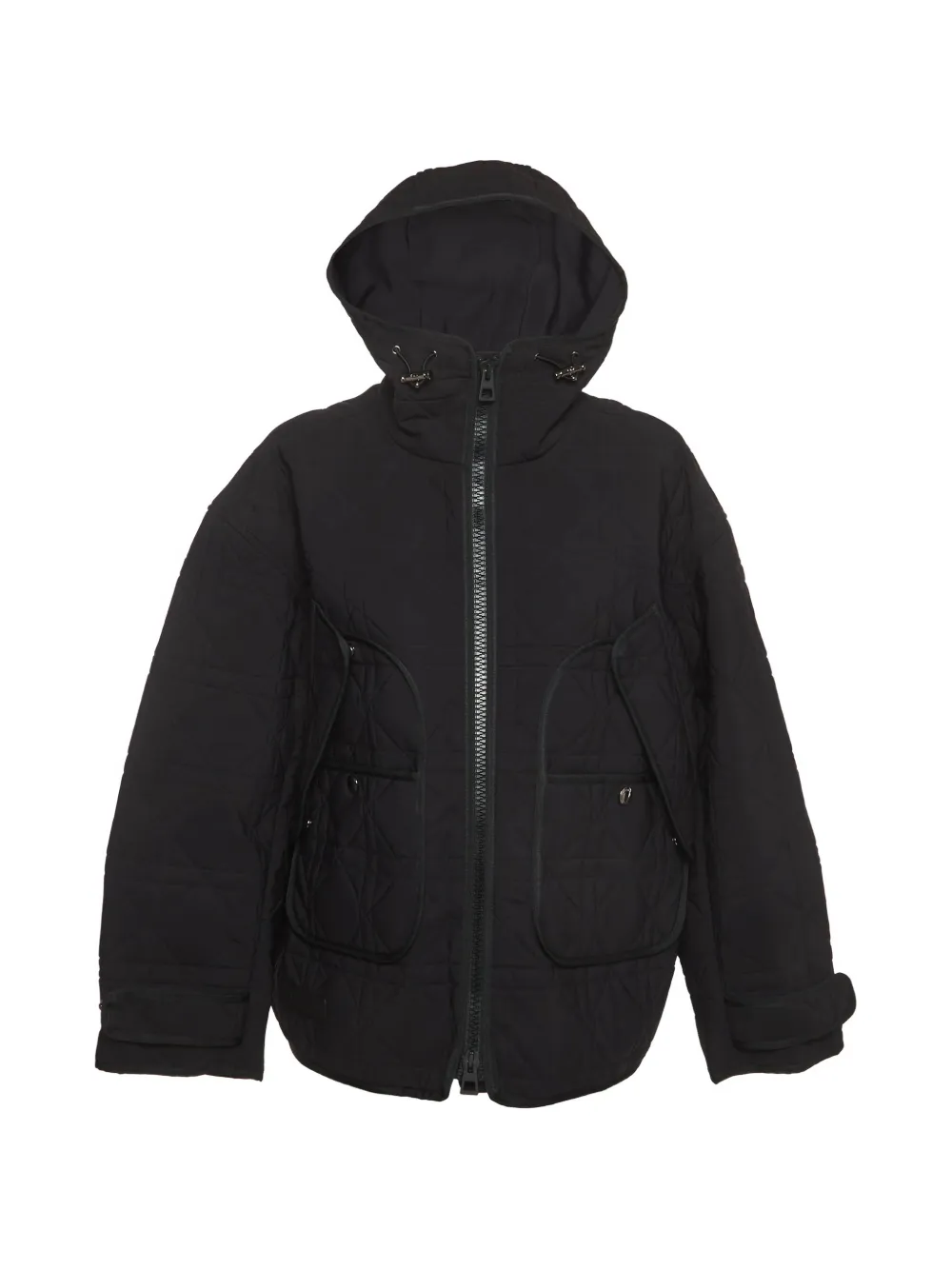 Christian Dior Pre-Owned veste Macrocannage à capuche - Noir Christian Dior Pre-Owned veste Macrocannage à capuche - Noir
