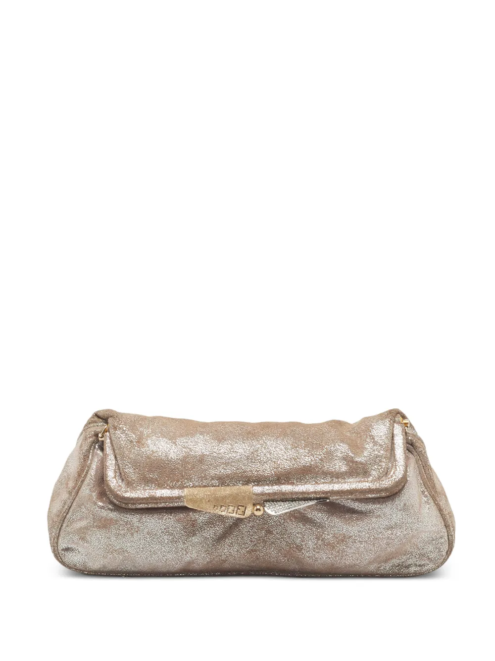 Fendi Pre-Owned pochette Borderline en daim (2009) - Tons neutres