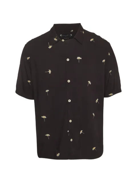 AllSaints daisy-print poplin shirt
