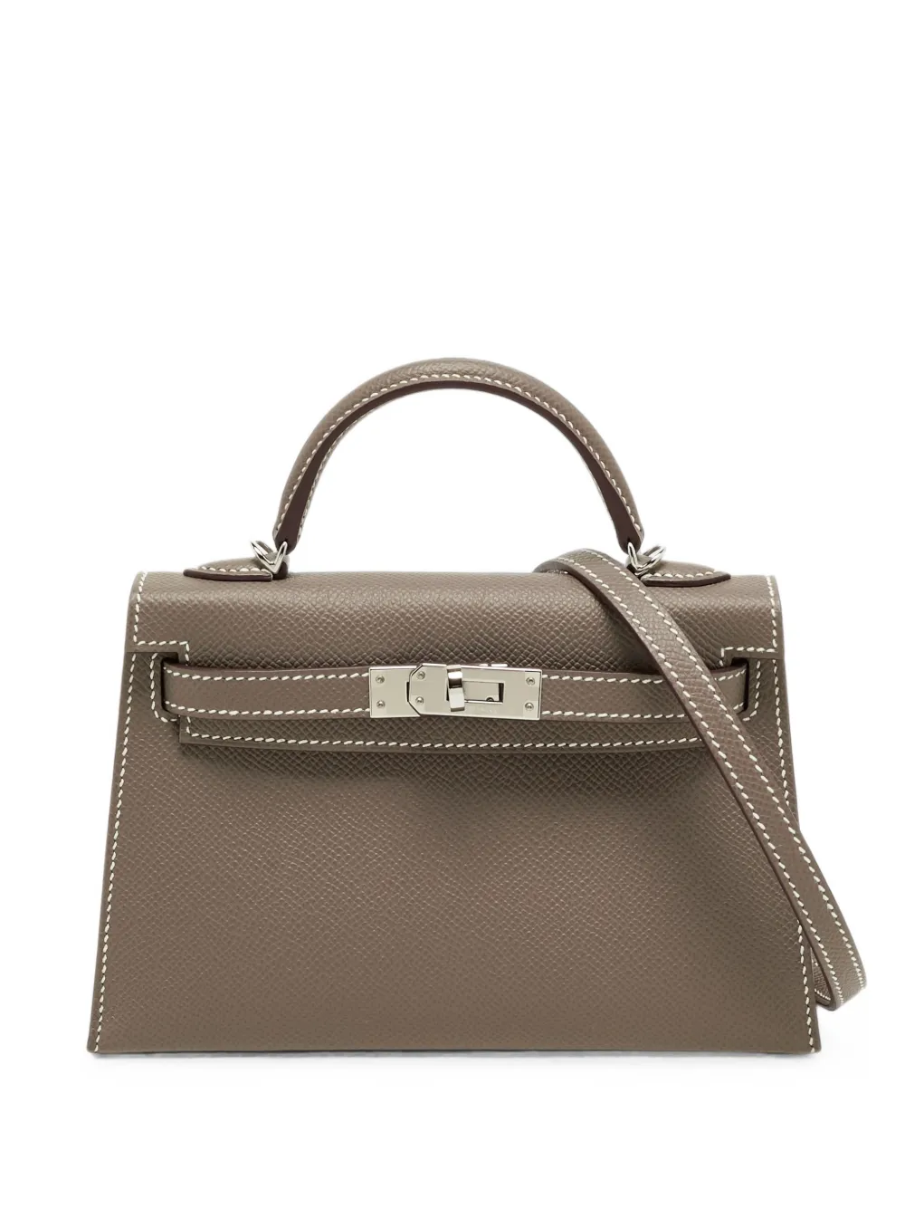 Hermès Pre-Owned mini Kelly II Sellier satchel bag - Grigio