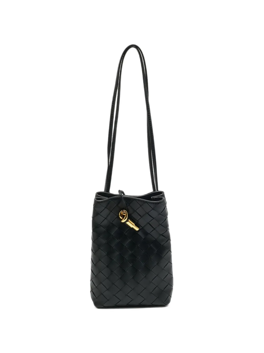 Bottega Veneta Pre-Owned Andiamo Intrecciato cross body bag - Nero