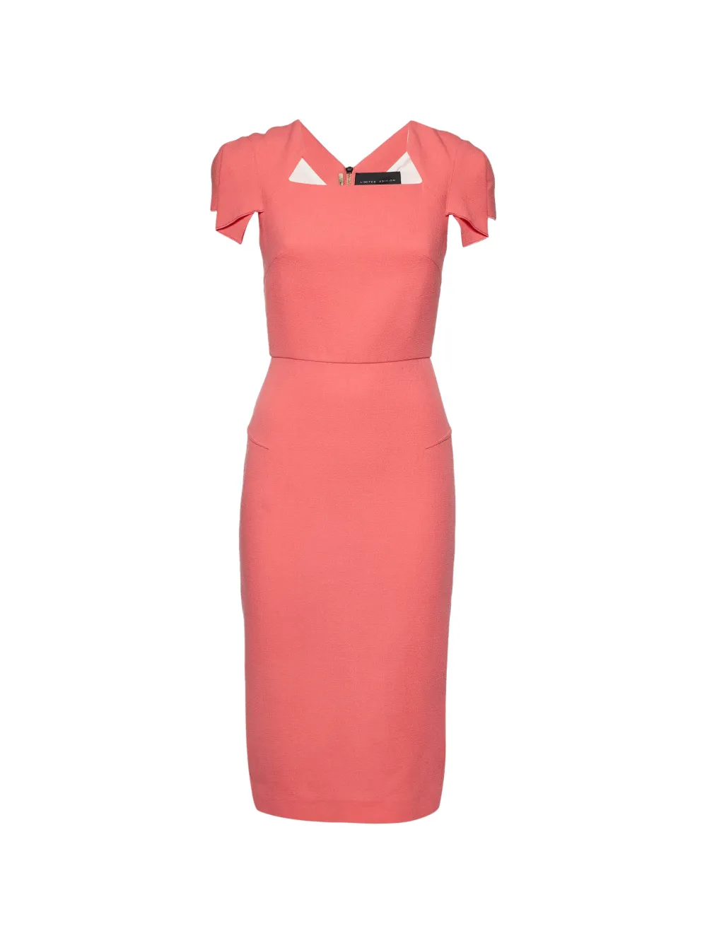 Victoria Beckham x selfridges midi wool crepe dress - Rosa