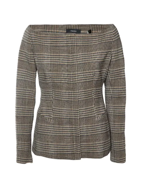 Theory Hadfield off-the-shoulder jacket