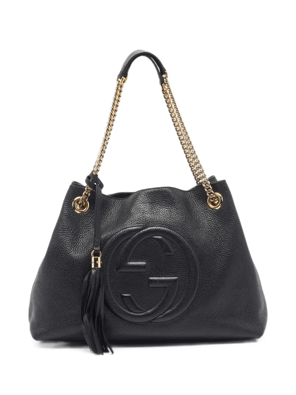 Gucci Pre-Owned sac cabas Soho en chaînes - Noir Gucci Pre-Owned sac cabas Soho en chaînes - Noir