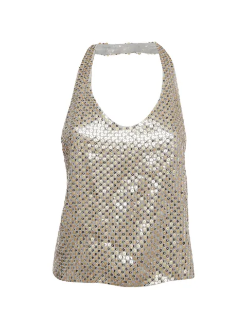 424 sequin-embellished halterneck top