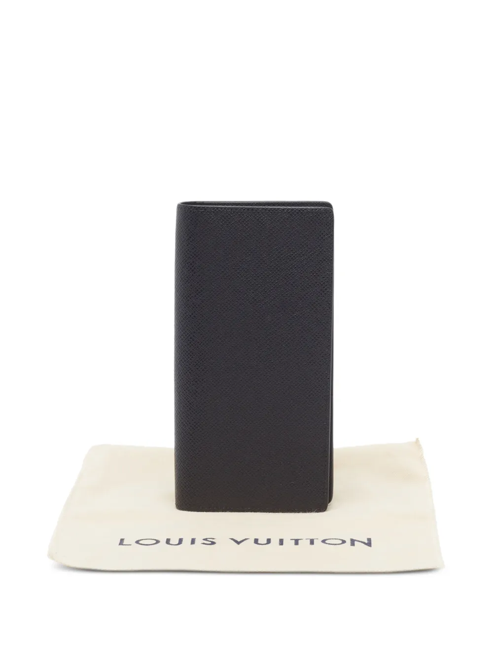 Louis Vuitton Pre-Owned Brazza Tiaga leren portemonnee Zwart