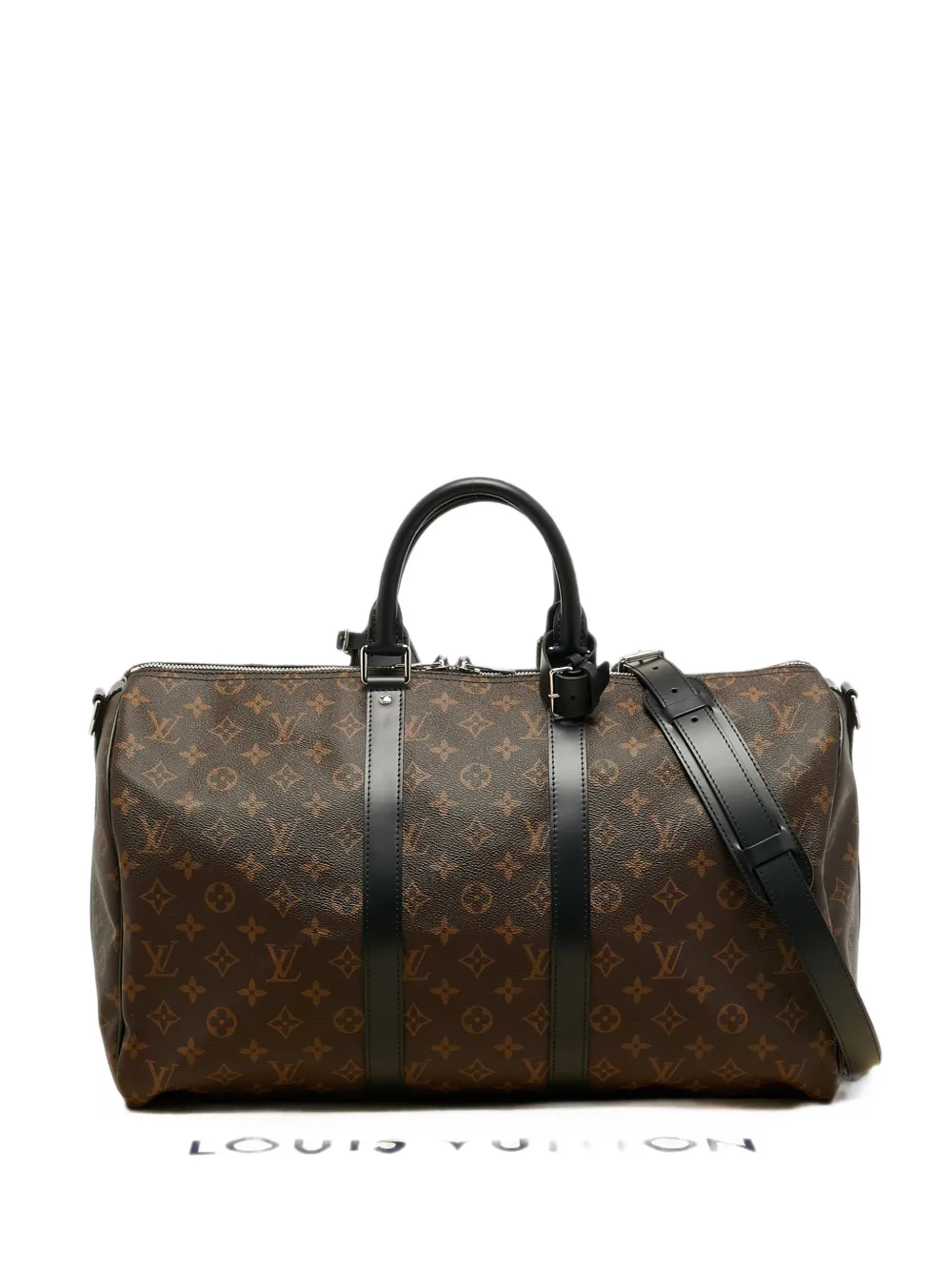 Louis Vuitton Pre-Owned Keepall Bandoulière Monogram Macassar duffel bag - Marrone
