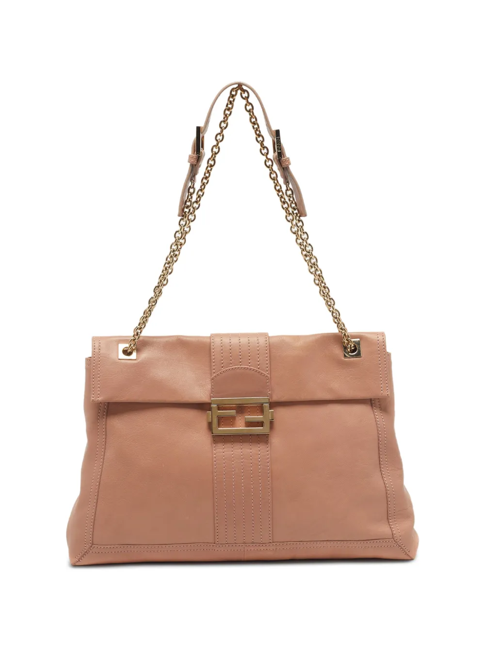 Fendi Pre-Owned maxi Baguette Flap shoulder bag - Pink