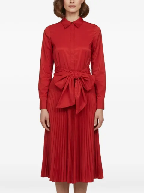 Carolina Herrera Vintage vestido midi plisado con cinturón