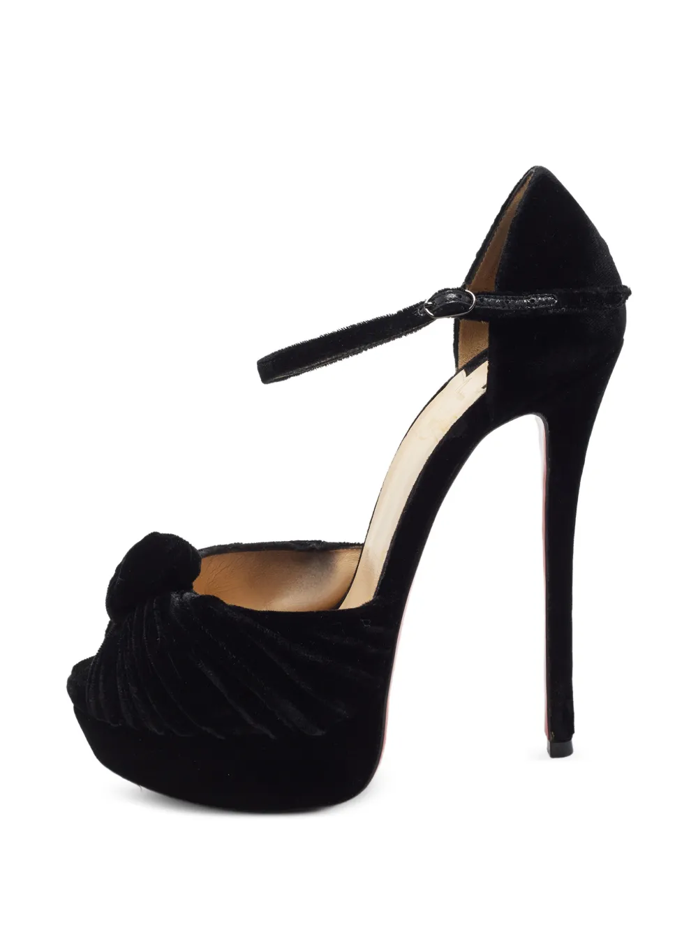 Christian Louboutin Pre-Owned Marchavekel Peeptoe-Pumps - Schwarz