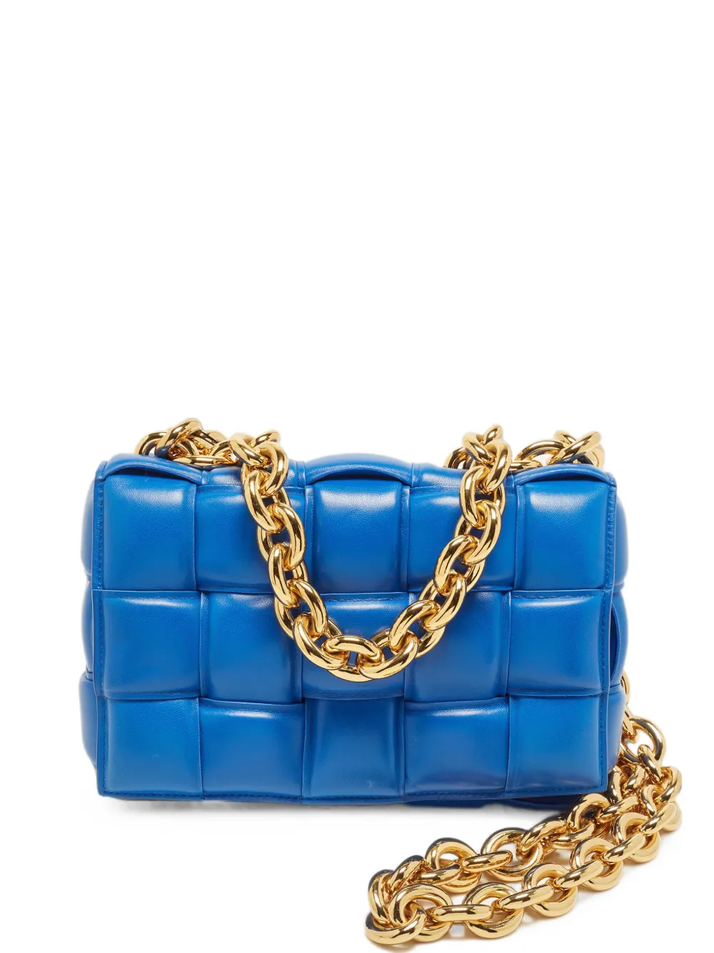 Bottega Veneta Pre-Owned Padded Cassette Intreccio shoulder bag - Blu