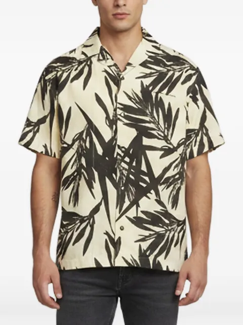 Jacquemus Pre-Owned foliage-print bowling shirt