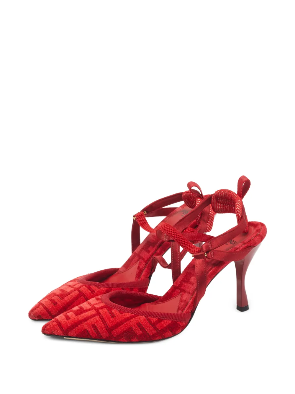 Fendi Pre-Owned Colibri Zucca pumps - Rosso