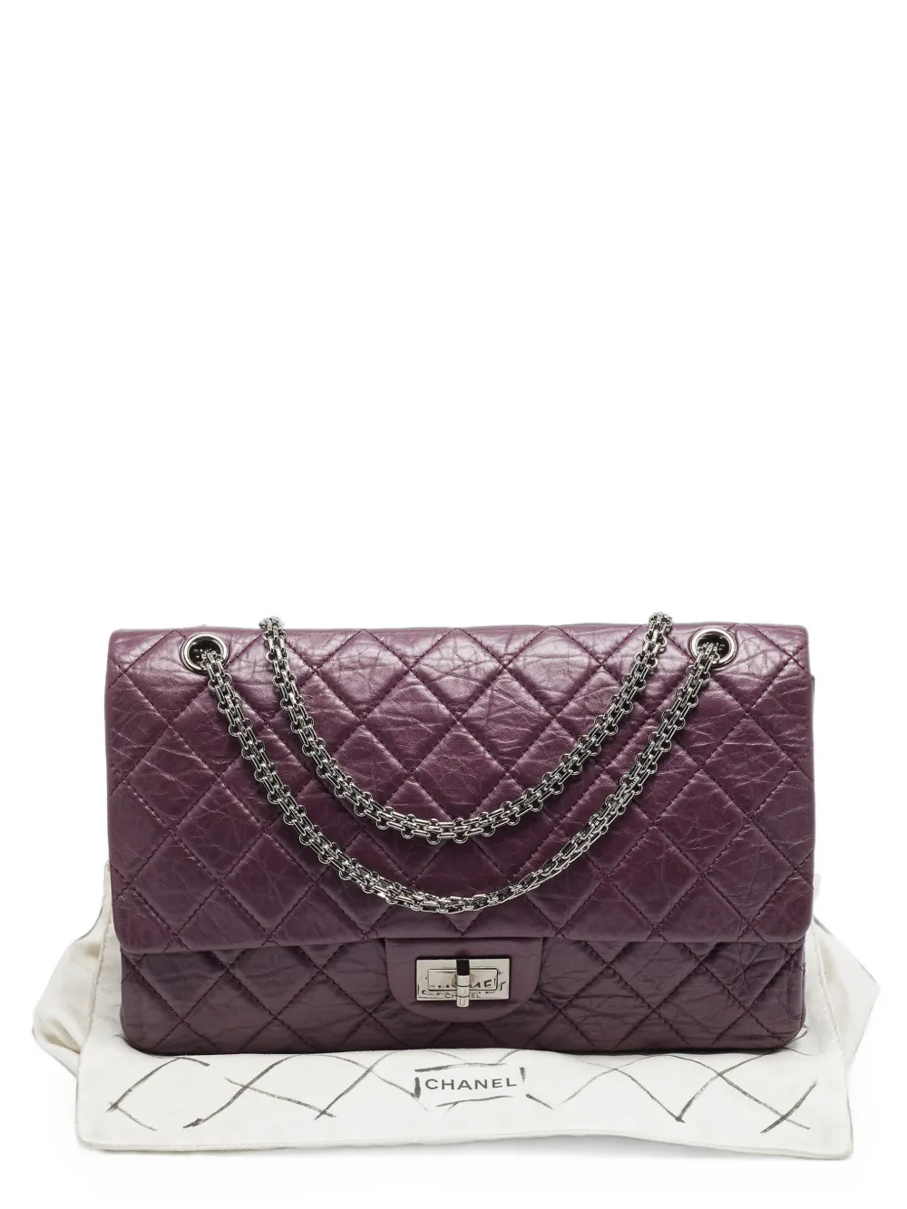 CHANEL Pre-Owned 2012 Reissue 2.55 quilted flap bag - Viola
