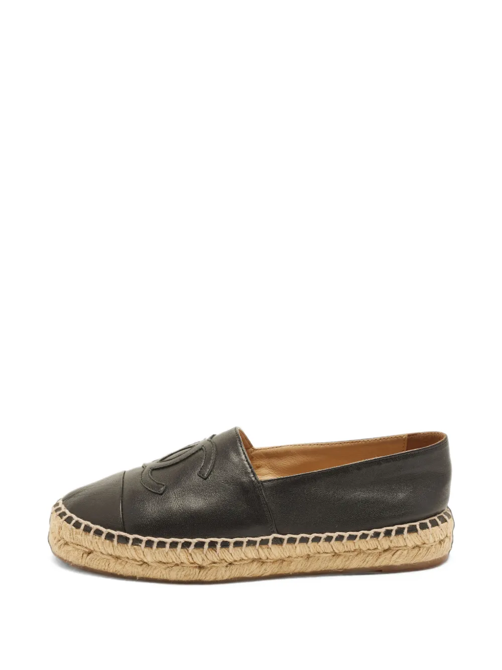CHANEL Pre-Owned espadrilles CC - Noir CHANEL Pre-Owned espadrilles CC - Noir