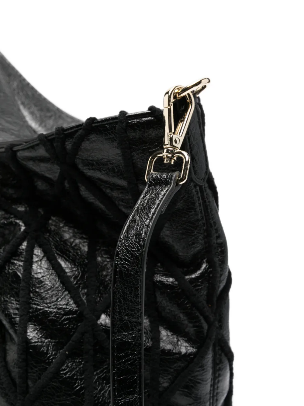ERMANNO FIRENZE large quilted shoulder bag Zwart