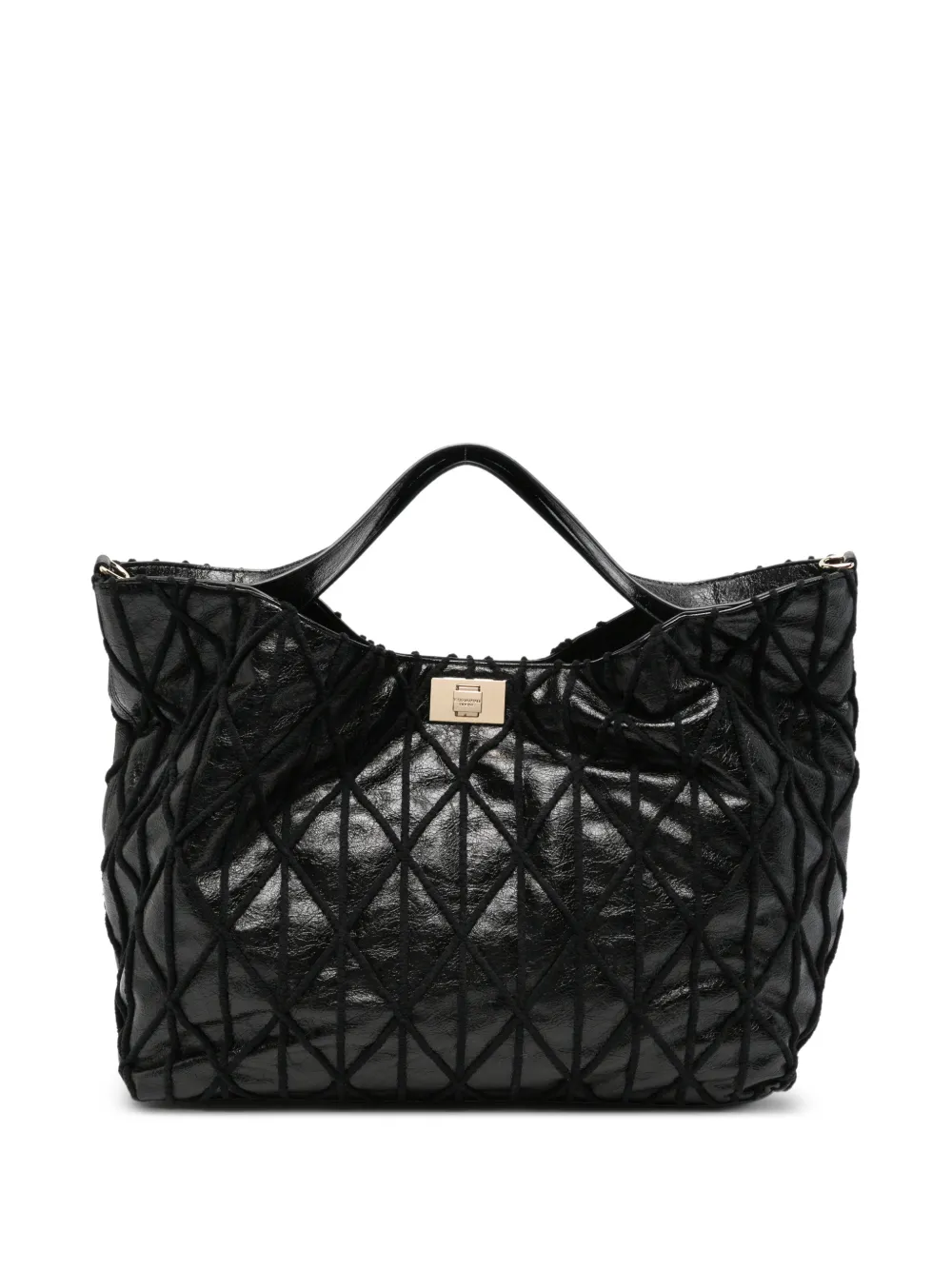 ERMANNO FIRENZE large quilted shoulder bag Zwart