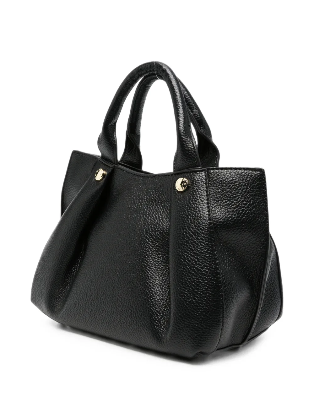 ERMANNO FIRENZE Shopper van bewerkt leer met logo Zwart