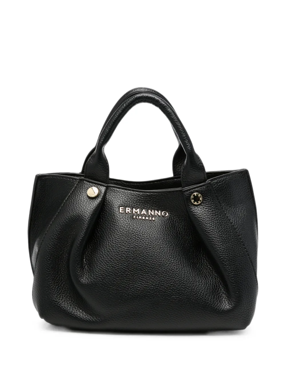 ERMANNO FIRENZE logo-lettering grained leather tote bag · OS