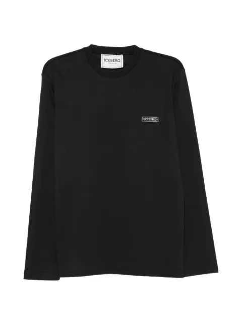 Iceberg logo-patch long-sleeve T-shirt
