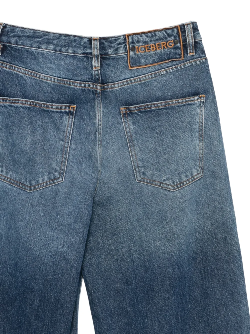 Iceberg Jeans met vlakken Blauw