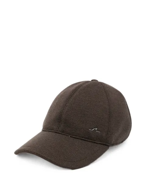 Paul & Shark logo-plaque knitted baseball cap